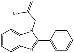 1-(2-bromoprop-2-enyl)-2-phenylbenzimidazole 结构式