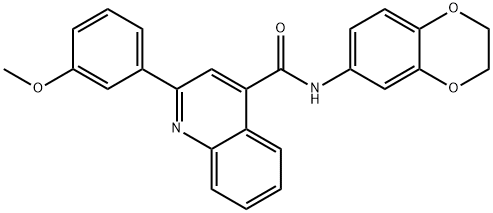 309950-53-6 N-(2,3-dihydro-1,4-benzodioxin-6-yl)-2-(3-methoxyphenyl)quinoline-4-carboxamide