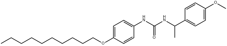 1-(4-decoxyphenyl)-3-[1-(4-methoxyphenyl)ethyl]urea,311784-34-6,结构式