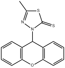 5-methyl-3-(9H-xanthen-9-yl)-1,3,4-thiadiazole-2-thione Structure