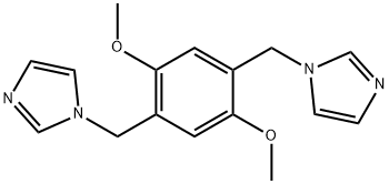 2,5-二甲氧基-1,4-二[(1-咪唑基)-甲基)]苯,312518-94-8,结构式