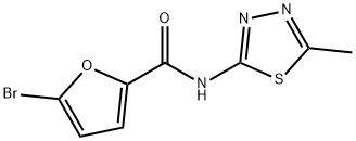 5-bromo-N-(5-methyl-1,3,4-thiadiazol-2-yl)furan-2-carboxamide Structure