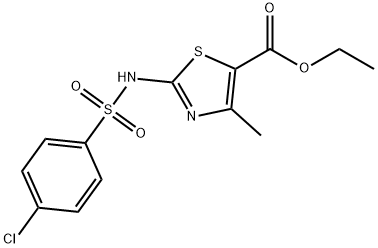 312915-26-7 ethyl 2-[(4-chlorophenyl)sulfonylamino]-4-methyl-1,3-thiazole-5-carboxylate