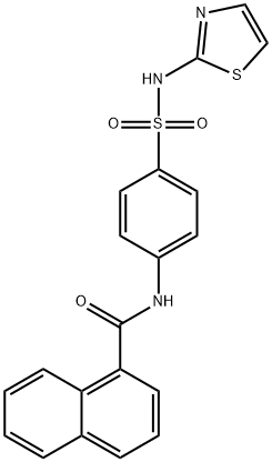 N-[4-(1,3-thiazol-2-ylsulfamoyl)phenyl]naphthalene-1-carboxamide Structure