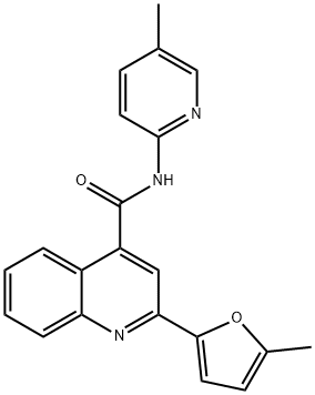 2-(5-methylfuran-2-yl)-N-(5-methylpyridin-2-yl)quinoline-4-carboxamide Structure