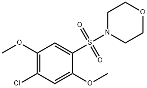 4-(4-chloro-2,5-dimethoxyphenyl)sulfonylmorpholine Struktur