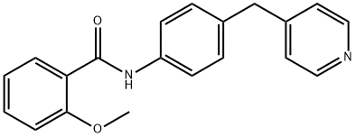 2-methoxy-N-[4-(pyridin-4-ylmethyl)phenyl]benzamide,313483-76-0,结构式