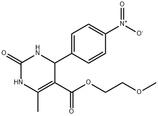 2-methoxyethyl 6-methyl-4-(4-nitrophenyl)-2-oxo-3,4-dihydro-1H-pyrimidine-5-carboxylate Structure