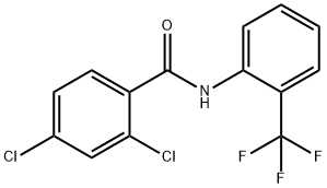 2,4-dichloro-N-[2-(trifluoromethyl)phenyl]benzamide Structure