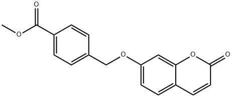 methyl 4-[(2-oxochromen-7-yl)oxymethyl]benzoate 化学構造式