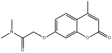 N,N-dimethyl-2-(4-methyl-2-oxochromen-7-yl)oxyacetamide Struktur
