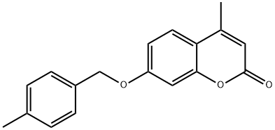 4-methyl-7-[(4-methylphenyl)methoxy]chromen-2-one Struktur
