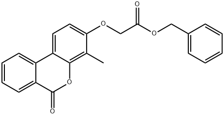 benzyl 2-(4-methyl-6-oxobenzo[c]chromen-3-yl)oxyacetate Structure