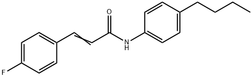 (E)-N-(4-butylphenyl)-3-(4-fluorophenyl)prop-2-enamide Struktur