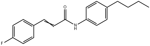 (E)-N-(4-butylphenyl)-3-(4-fluorophenyl)prop-2-enamide,319430-51-8,结构式