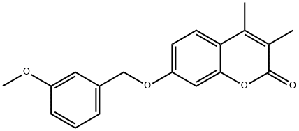 7-[(3-methoxyphenyl)methoxy]-3,4-dimethylchromen-2-one|