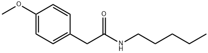 2-(4-methoxyphenyl)-N-pentylacetamide Struktur