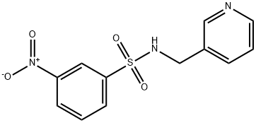 3-nitro-N-(pyridin-3-ylmethyl)benzenesulfonamide Structure