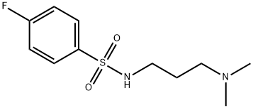 N-[3-(dimethylamino)propyl]-4-fluorobenzenesulfonamide Structure