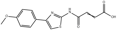 (E)-4-[[4-(4-methoxyphenyl)-1,3-thiazol-2-yl]amino]-4-oxobut-2-enoic acid,324066-59-3,结构式