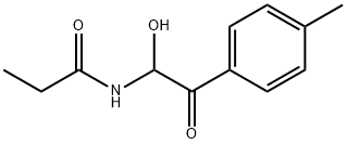 N-(1-羟基-2-氧代-2-(对甲苯基)乙基)丙酰胺, 324568-50-5, 结构式