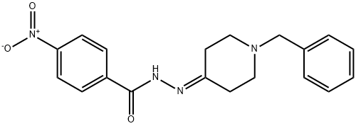 N-[(1-benzylpiperidin-4-ylidene)amino]-4-nitrobenzamide Structure