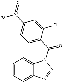 benzotriazol-1-yl-(2-chloro-4-nitrophenyl)methanone Structure