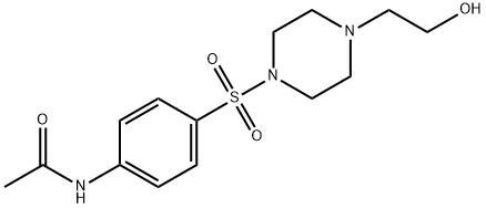 N-[4-[4-(2-hydroxyethyl)piperazin-1-yl]sulfonylphenyl]acetamide Structure