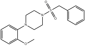 1-benzylsulfonyl-4-(2-methoxyphenyl)piperazine Struktur