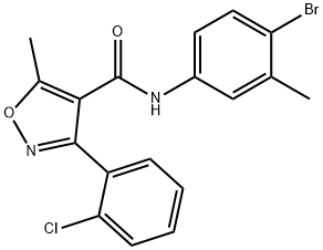 N-(4-bromo-3-methylphenyl)-3-(2-chlorophenyl)-5-methyl-1,2-oxazole-4-carboxamide|