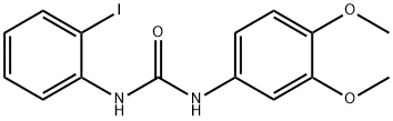 1-(3,4-dimethoxyphenyl)-3-(2-iodophenyl)urea Struktur