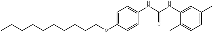 1-(4-decoxyphenyl)-3-(2,5-dimethylphenyl)urea,328016-42-8,结构式