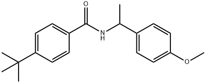 4-tert-butyl-N-[1-(4-methoxyphenyl)ethyl]benzamide 结构式