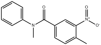 N,4-dimethyl-3-nitro-N-phenylbenzamide 化学構造式