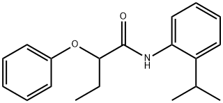 2-phenoxy-N-(2-propan-2-ylphenyl)butanamide Structure