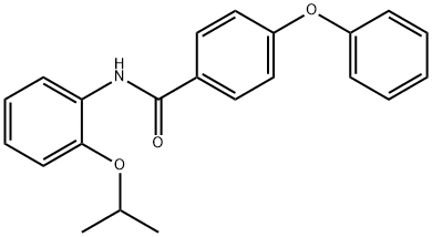 4-phenoxy-N-(2-propan-2-yloxyphenyl)benzamide 化学構造式