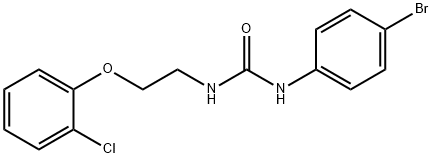 1-(4-bromophenyl)-3-[2-(2-chlorophenoxy)ethyl]urea Struktur