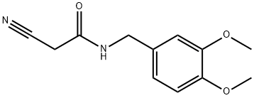 2-cyano-N-[(3,4-dimethoxyphenyl)methyl]acetamide 结构式