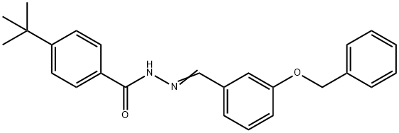 4-tert-butyl-N-[(E)-(3-phenylmethoxyphenyl)methylideneamino]benzamide|