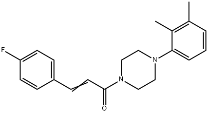 (E)-1-[4-(2,3-dimethylphenyl)piperazin-1-yl]-3-(4-fluorophenyl)prop-2-en-1-one Structure