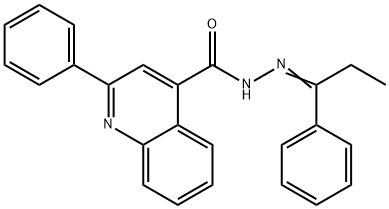 2-phenyl-N-[(Z)-1-phenylpropylideneamino]quinoline-4-carboxamide Structure