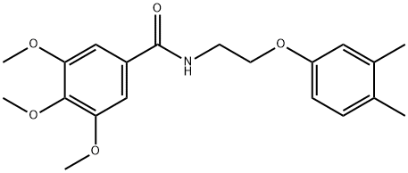 N-[2-(3,4-dimethylphenoxy)ethyl]-3,4,5-trimethoxybenzamide Struktur