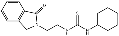 1-cyclohexyl-3-[2-(3-oxo-1H-isoindol-2-yl)ethyl]thiourea Structure