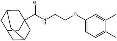 N-[2-(3,4-dimethylphenoxy)ethyl]adamantane-1-carboxamide Struktur
