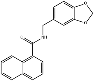 329919-56-4 N-(1,3-benzodioxol-5-ylmethyl)naphthalene-1-carboxamide