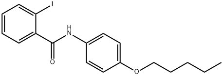 2-iodo-N-(4-pentoxyphenyl)benzamide Struktur