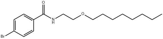 4-bromo-N-(2-octoxyethyl)benzamide Structure