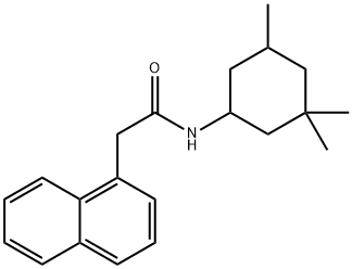 2-naphthalen-1-yl-N-(3,3,5-trimethylcyclohexyl)acetamide Structure