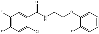 2-chloro-4,5-difluoro-N-[2-(2-fluorophenoxy)ethyl]benzamide Structure