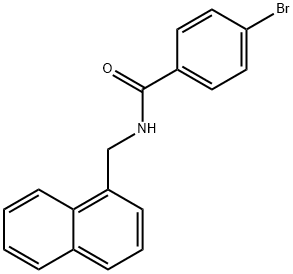 4-bromo-N-(naphthalen-1-ylmethyl)benzamide Structure